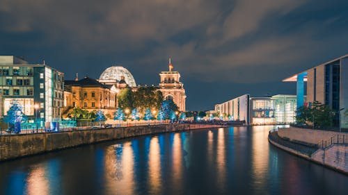 Ingyenes stockfotó berlin, éjszaka, épületek témában