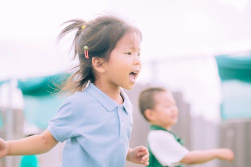 Children Playing Outdoors