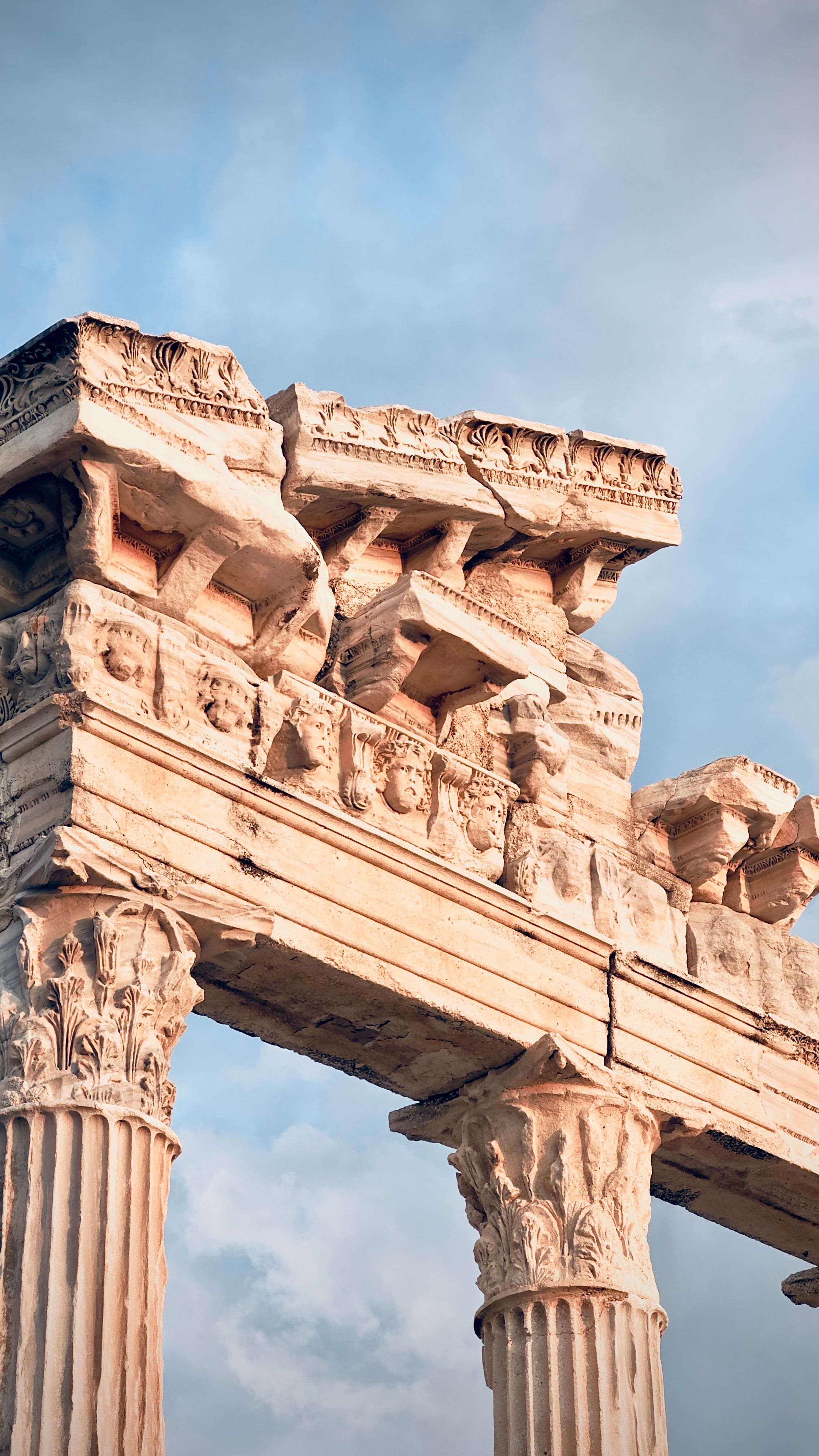 Explore the ancient columns of Apollon Temple in Side, Antalya. Majestic history captured.