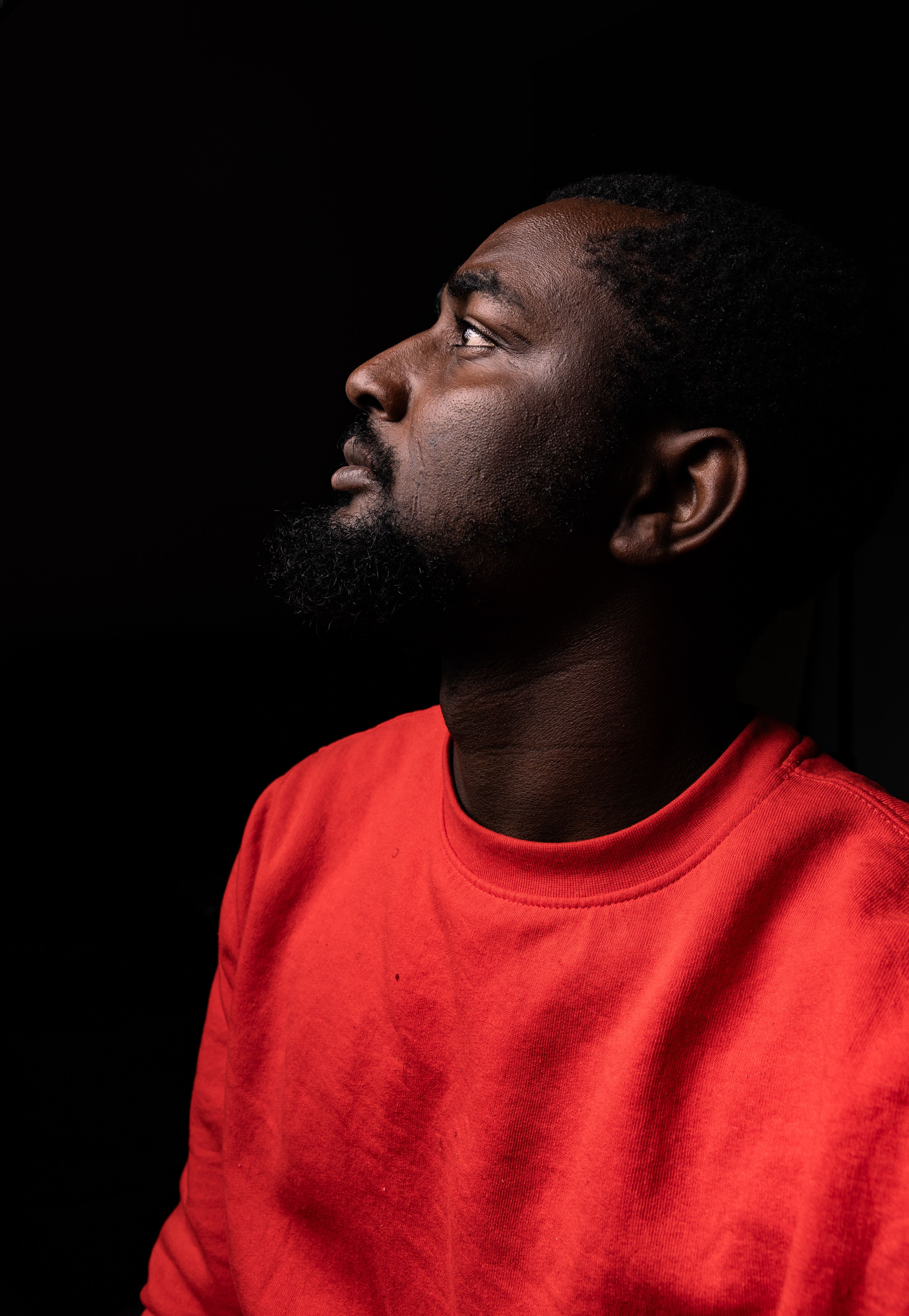 Man Wearing a Red Sweater · Free Stock Photo