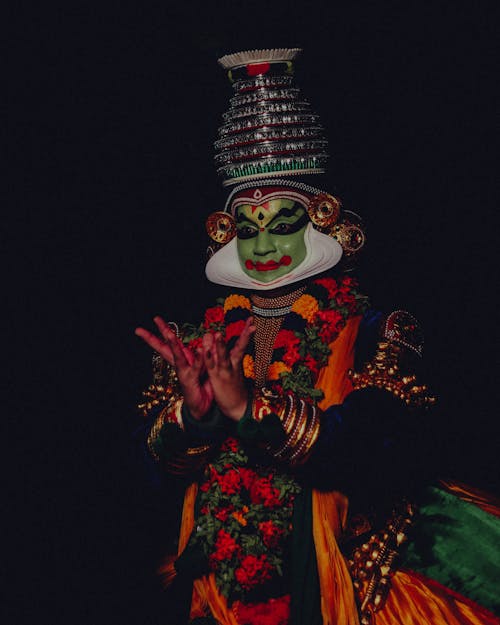 Kalamandalam Gopi, Indian Dancer in a Costume 