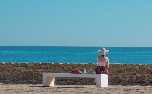 Free stock photo of clear day, looking at the sea