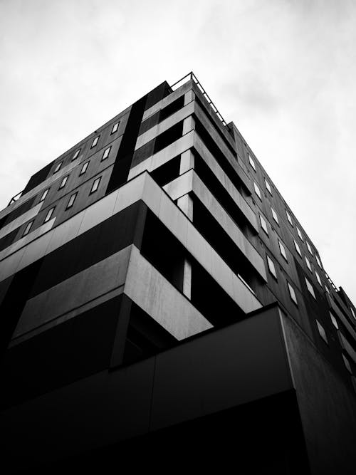 Kostenloses Stock Foto zu apartments, balkone, fassade