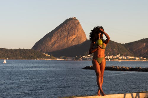 Free stock photo of beach sunset, black models, black skin