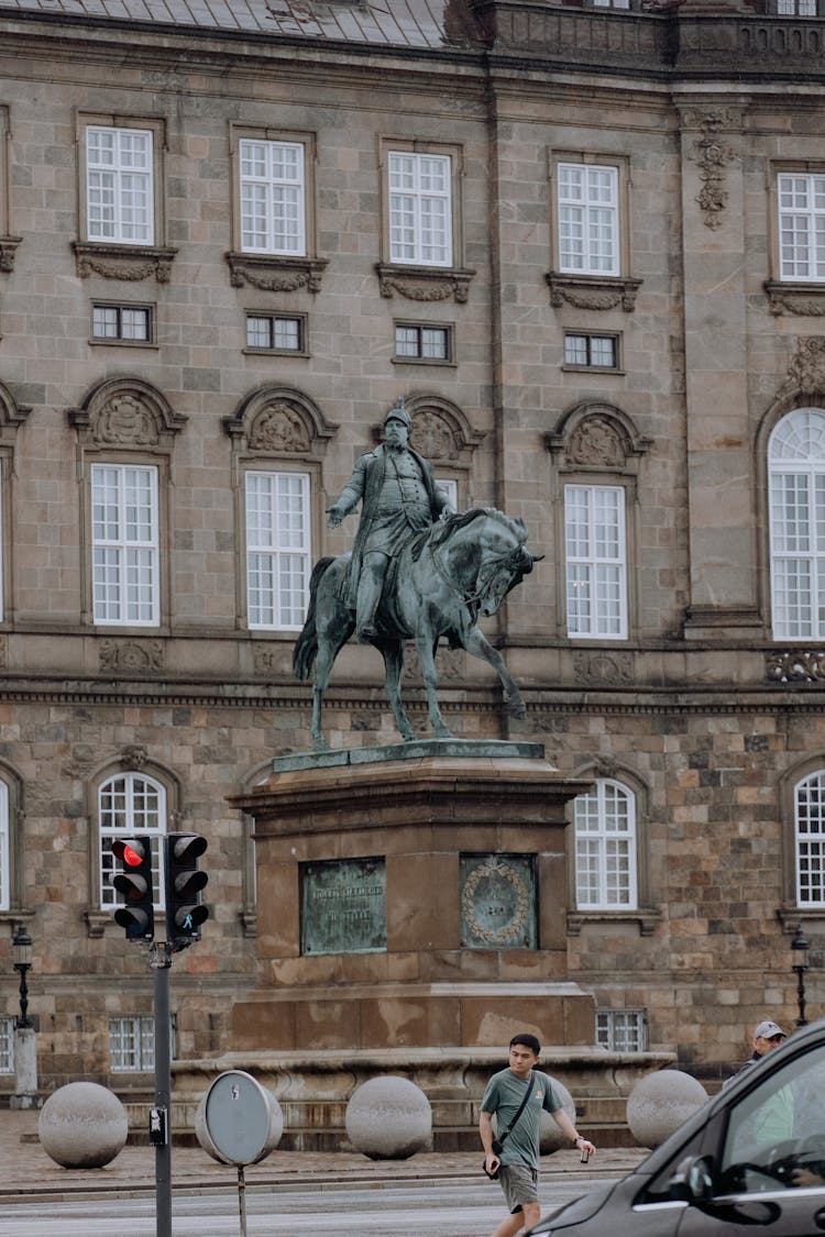 Equestrian Statue Of Frederick VII In Copenhagen, Denmark