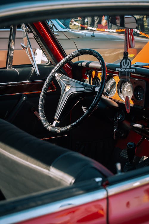 Interior of a Vintage Car 