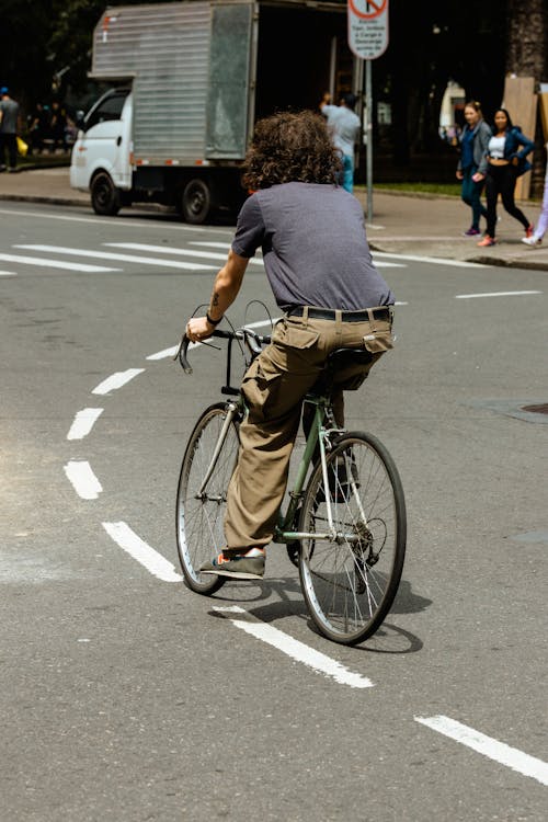 Základová fotografie zdarma na téma cestování, cyklista, jízda