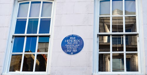 Jimi Hendrix - blue plaque