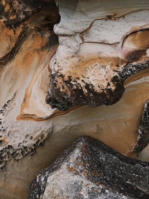 무료 갈색과 회색 암석 스톡 사진