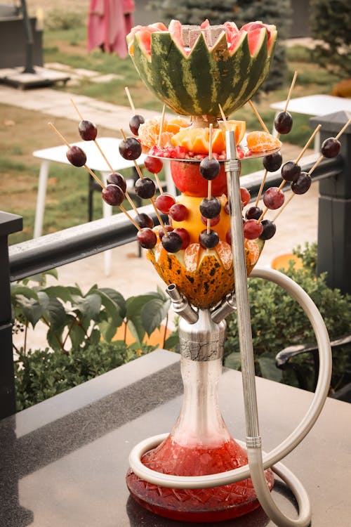 Fruits Decoration on Top of Water Pipe