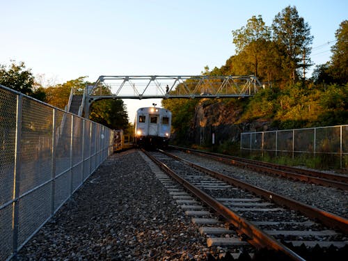 Train on Railway Tracks