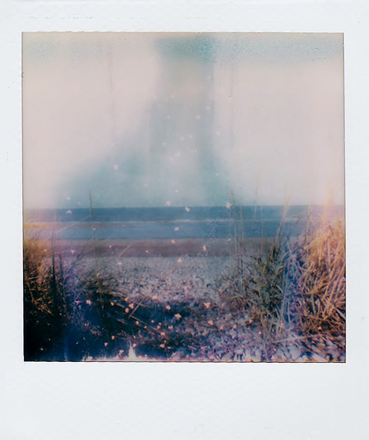 Polaroid With Beach And Sea