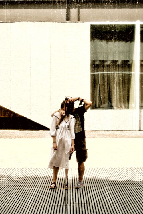 Free stock photo of couple, distortion, mirrors Stock Photo