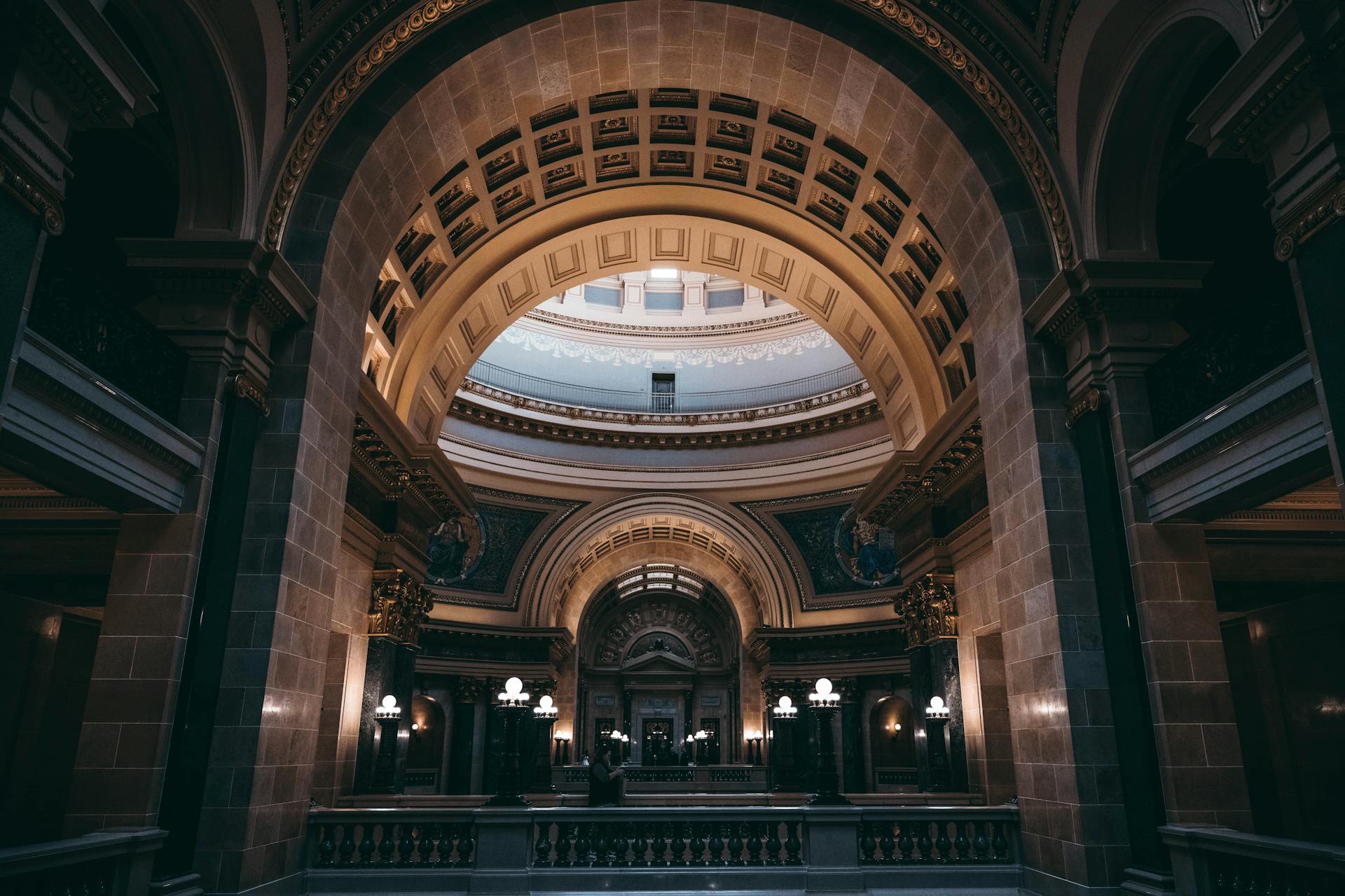 Elegant Interior of Wisconsin State Capitol in Madison