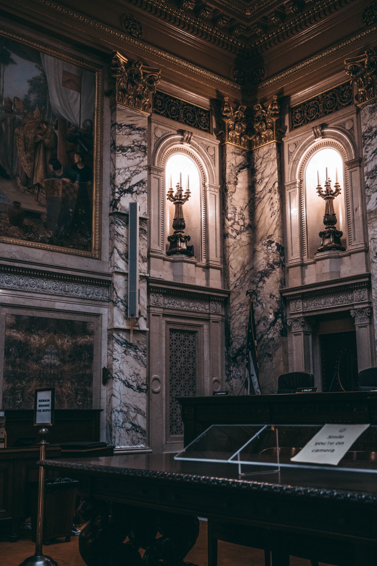 Historic Courtroom Interior