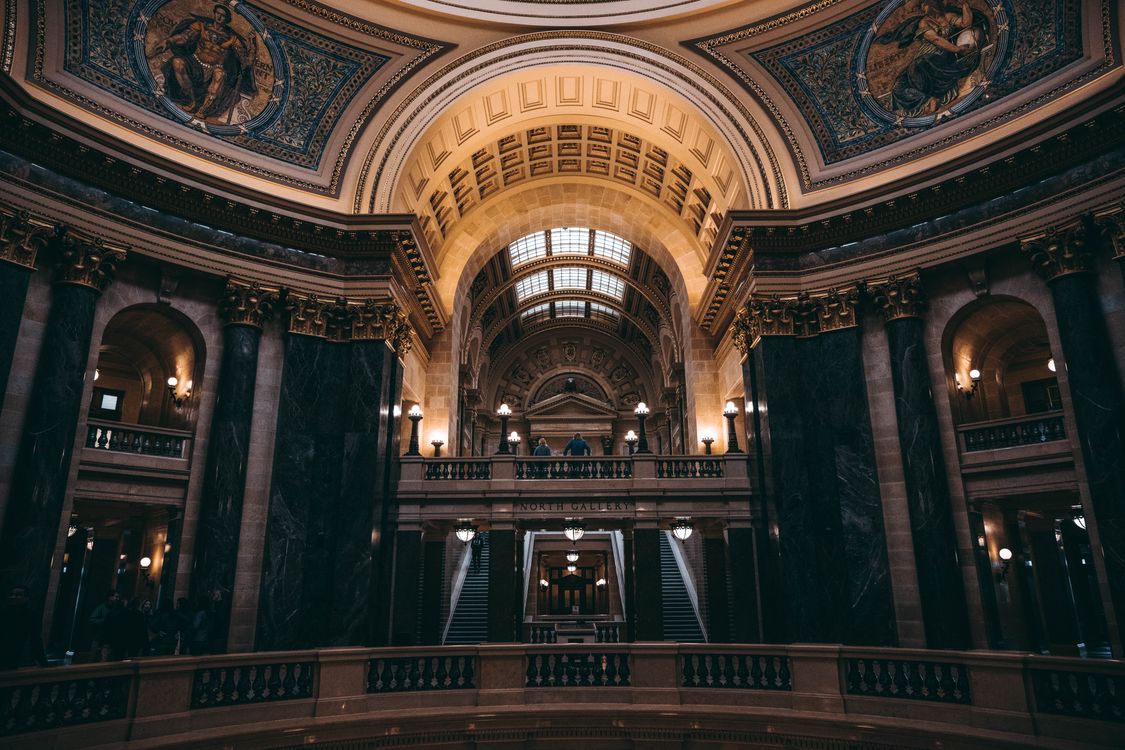 Wisconsin State Inside Wisconsin State Capitol Elegant Interior · Free Stock Photo