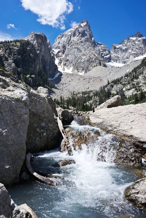 Free Stream in Mountains  Stock Photo