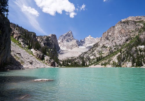 Lake in Teton Range Mountains