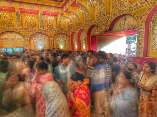 People in a Hindu Temple
