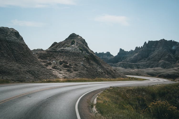 Road In A Mountain Valley