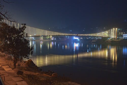 asma köprü, rishikesh içeren Ücretsiz stok fotoğraf