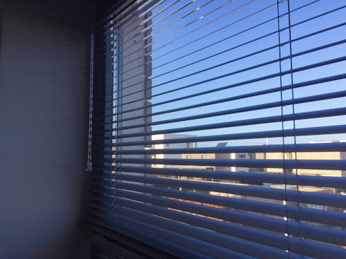 Free stock photo of blinds, blue, blue skies Stock Photo