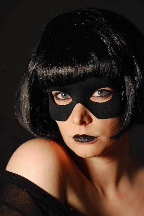 カーニバル, ブルネット, マスクの無料の写真素材