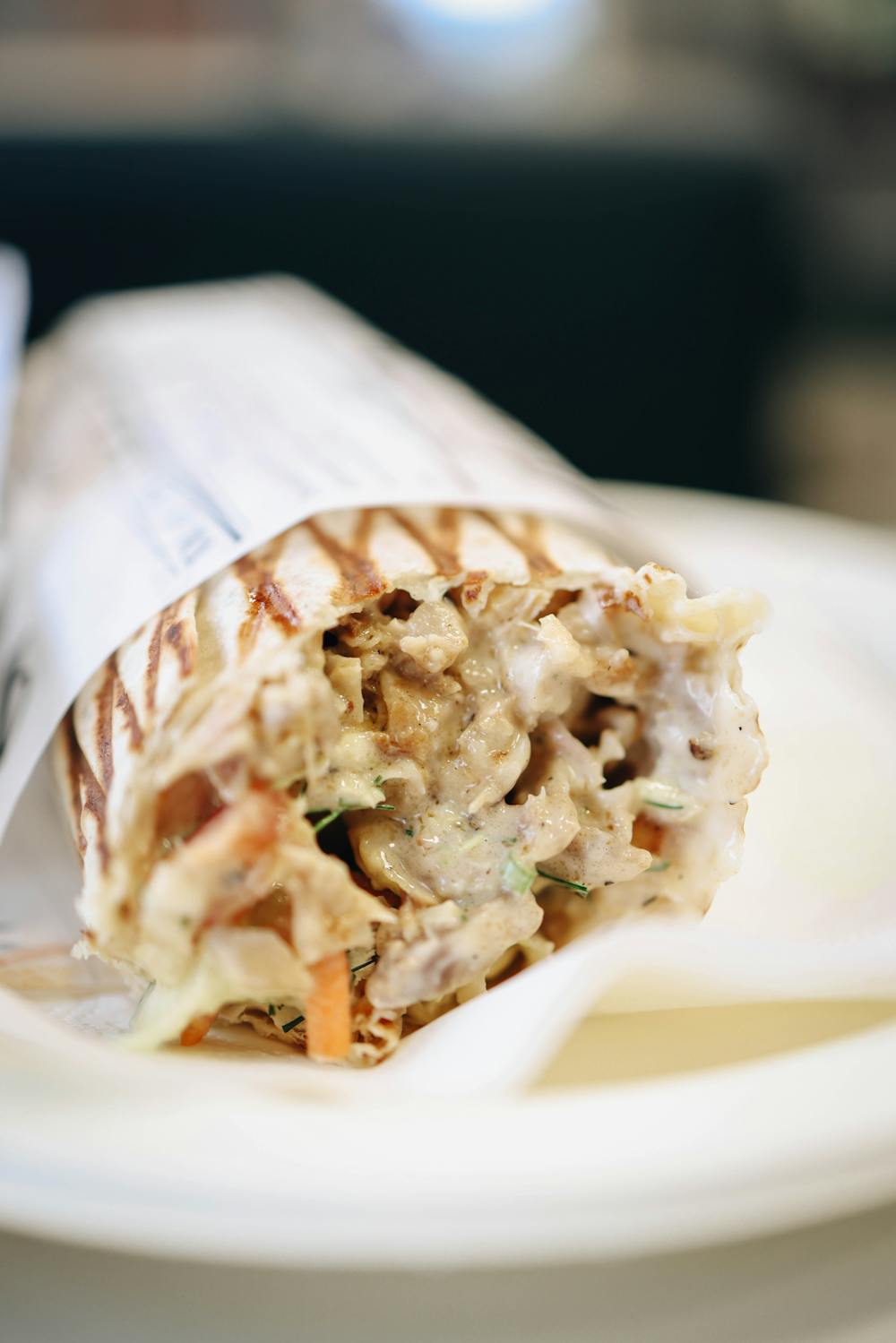Crispy Garlic Herb Chicken Wrap Crispy Garlic Herb Chicken Wrap