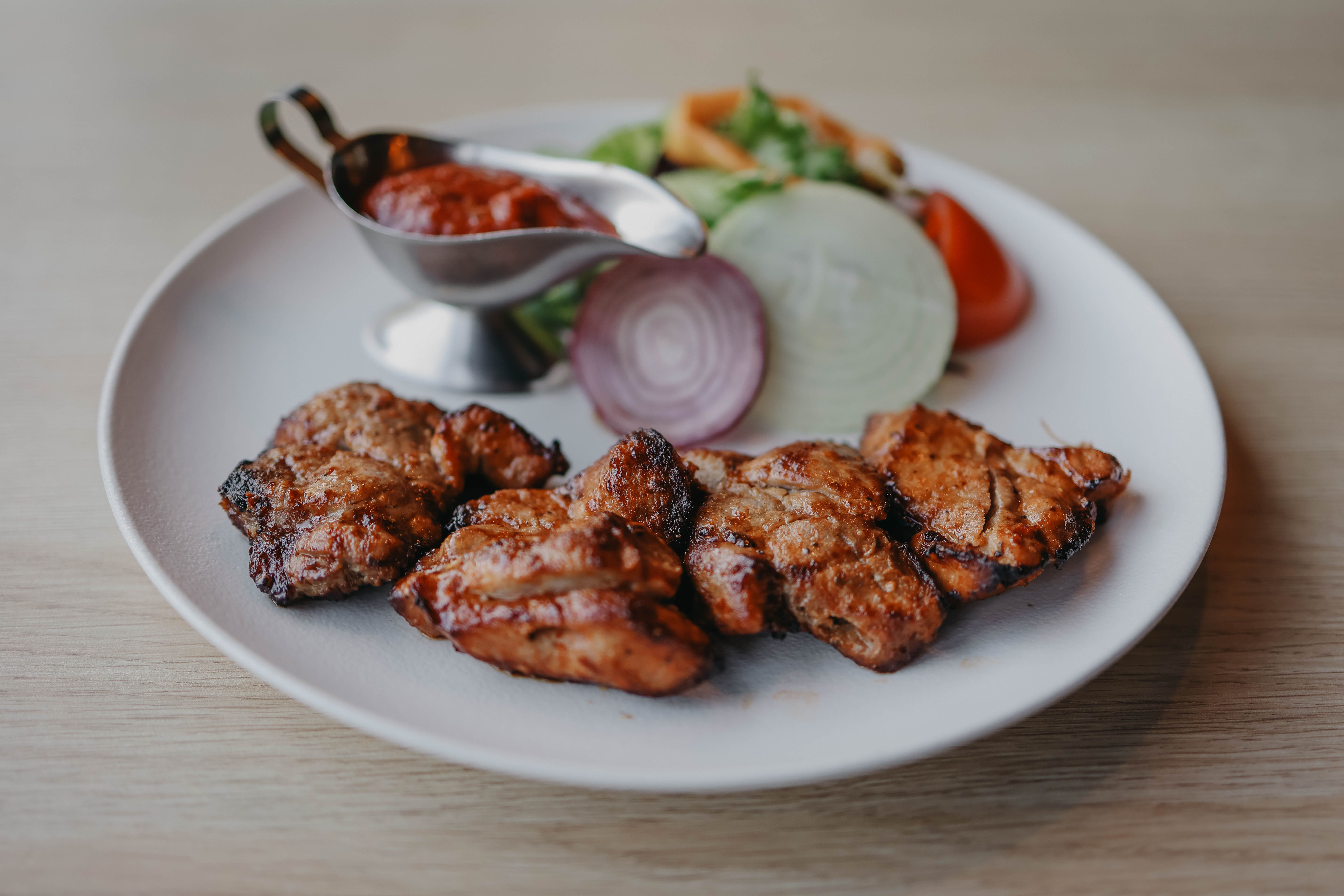 Blackened Souvlaki with Herbed Rice