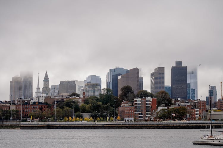 Cityscape Of Montreal City Seen From St. Lawrence River