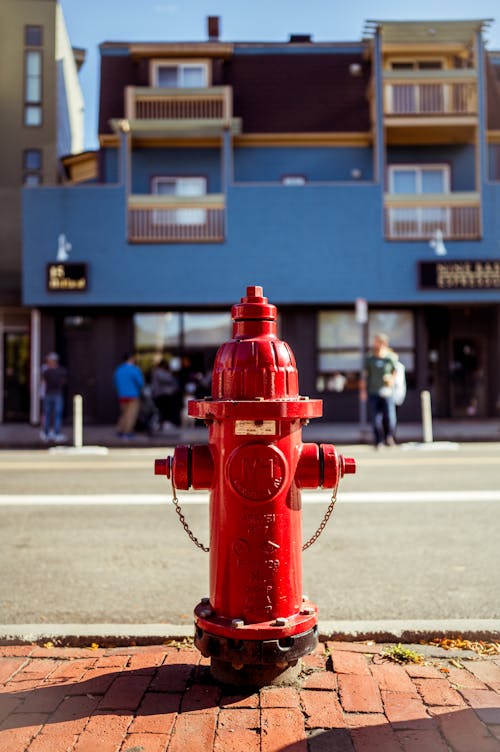 Základová fotografie zdarma na téma červená, cihlového chodníku, fireplug