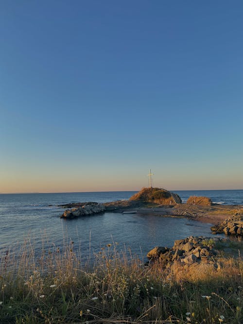 Cross on Seashore