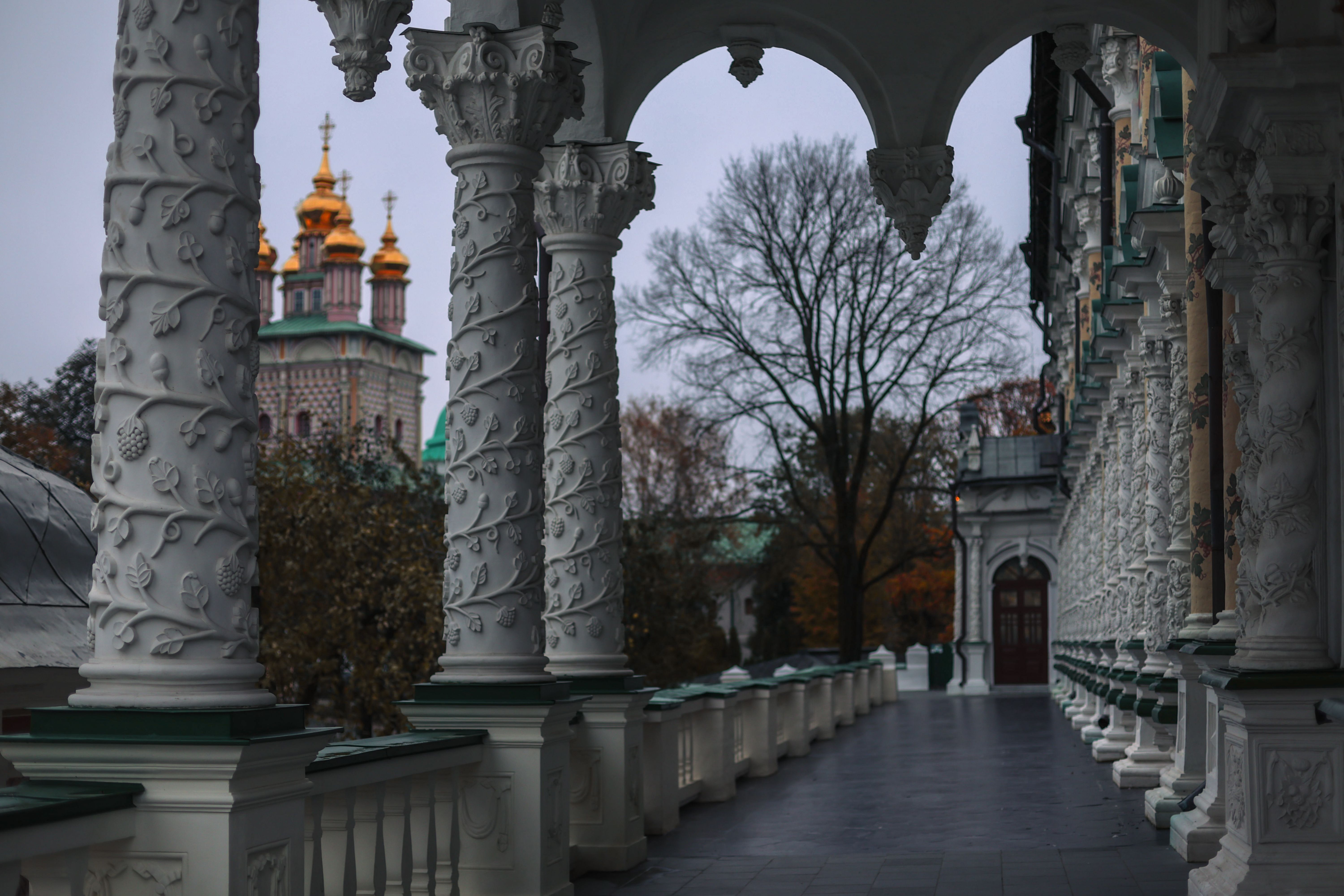 Palace Overlooking Orthodox Church · Free Stock Photo