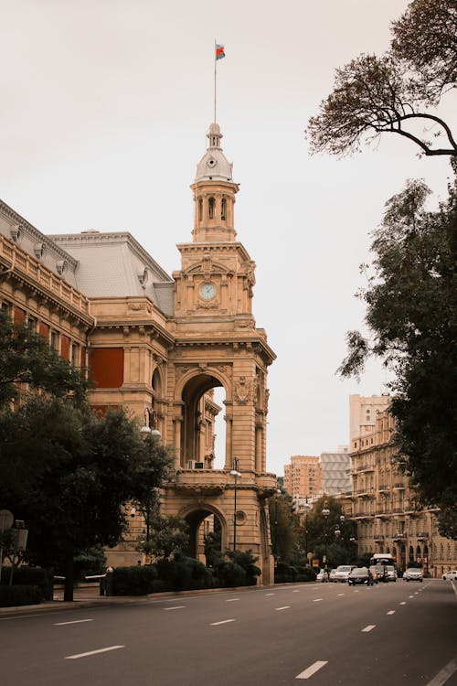 Tower in the City of Baku, Azerbaijan