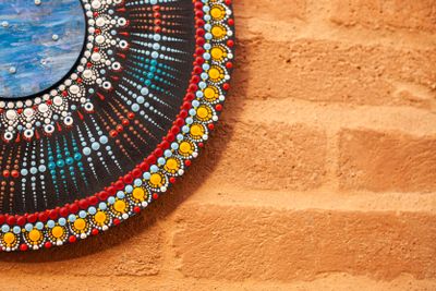 Aboriginal dot-painting art
