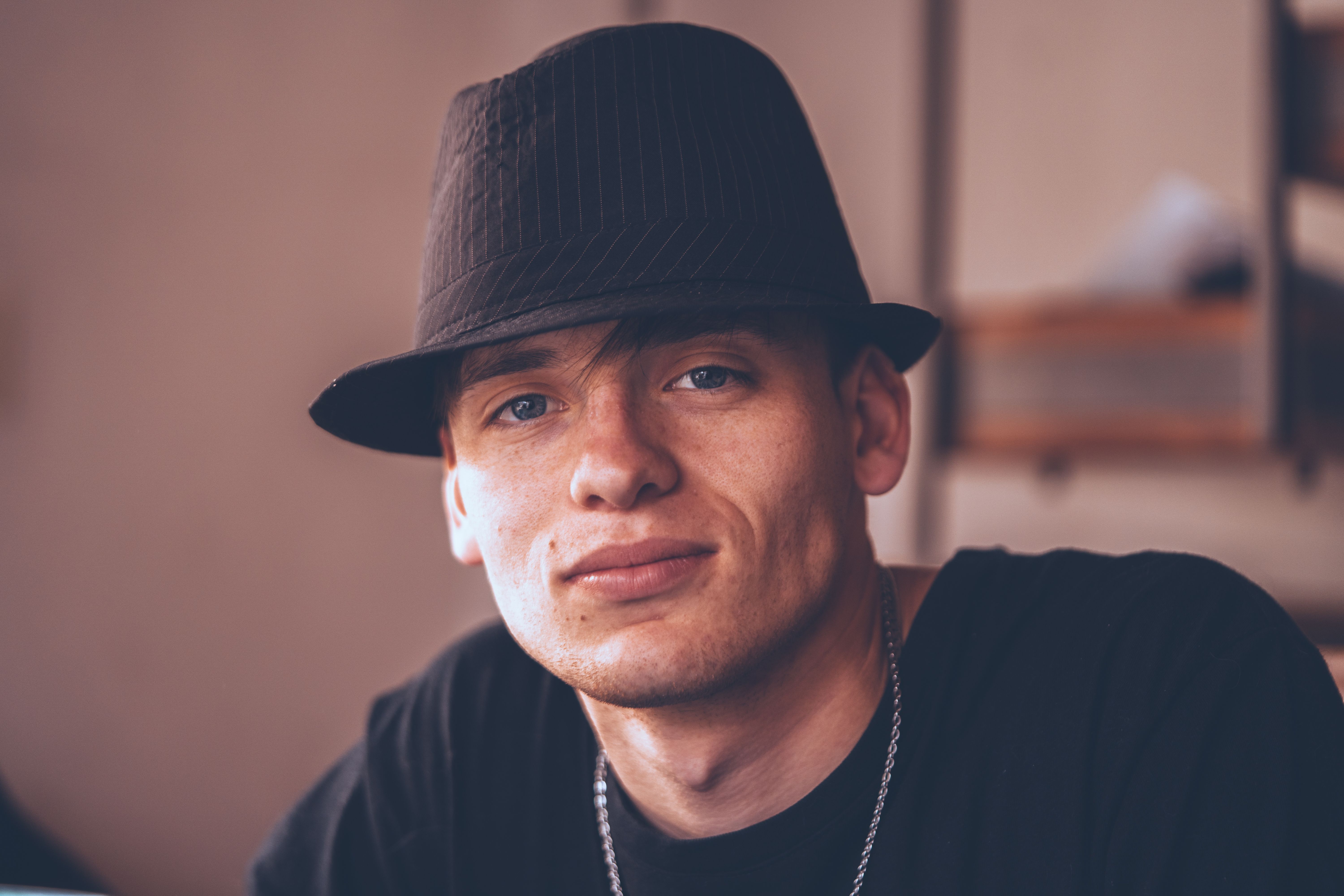 Portrait of Man in Hat · Free Stock Photo