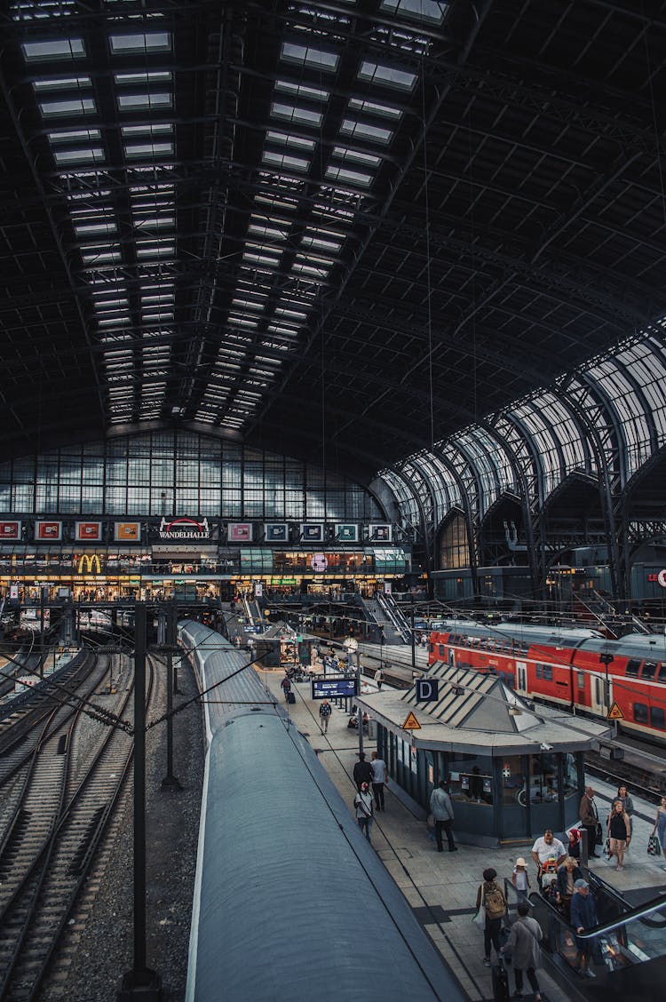 Photography Of Train Station Inside Building