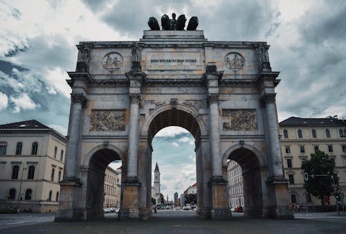 Foto Do Siegestor Em Munique, Alemanha