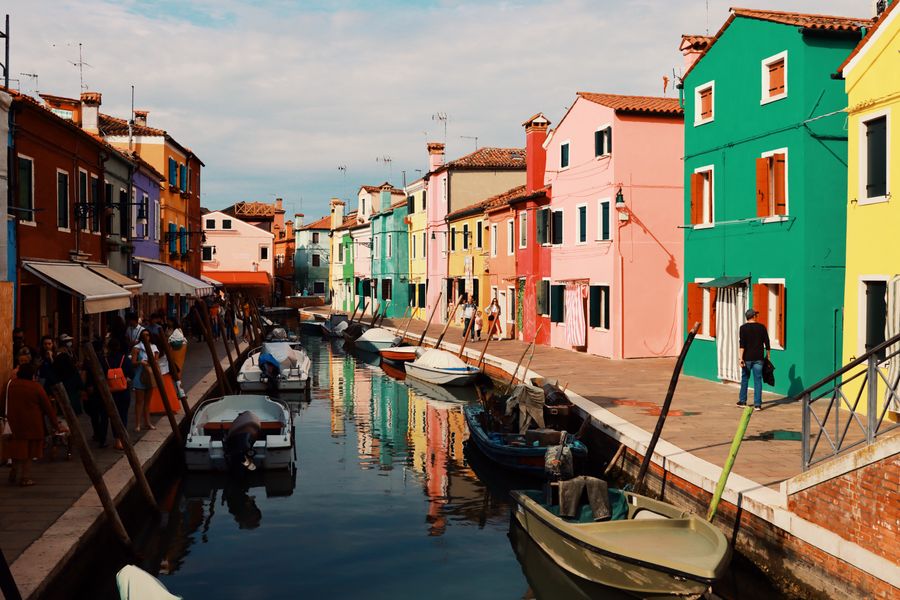 Façades colorées de Burano
