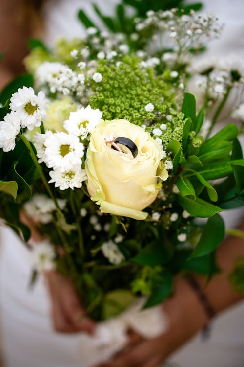 Bouquet of Flowers on Wedding Ceremony
