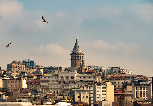 Kostenloses Stock Foto zu galataturm, istanbul, lokale sehenswürdigkeiten