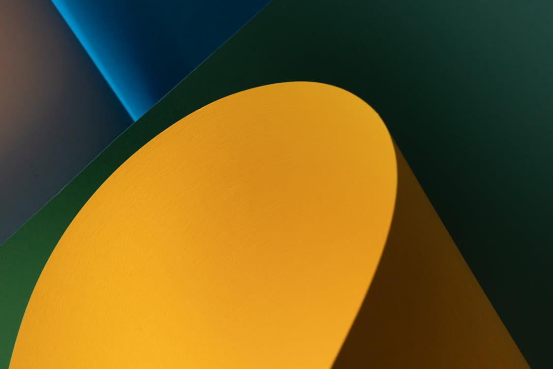 Abstract paper shapes wallpaper background · Free Stock Photo