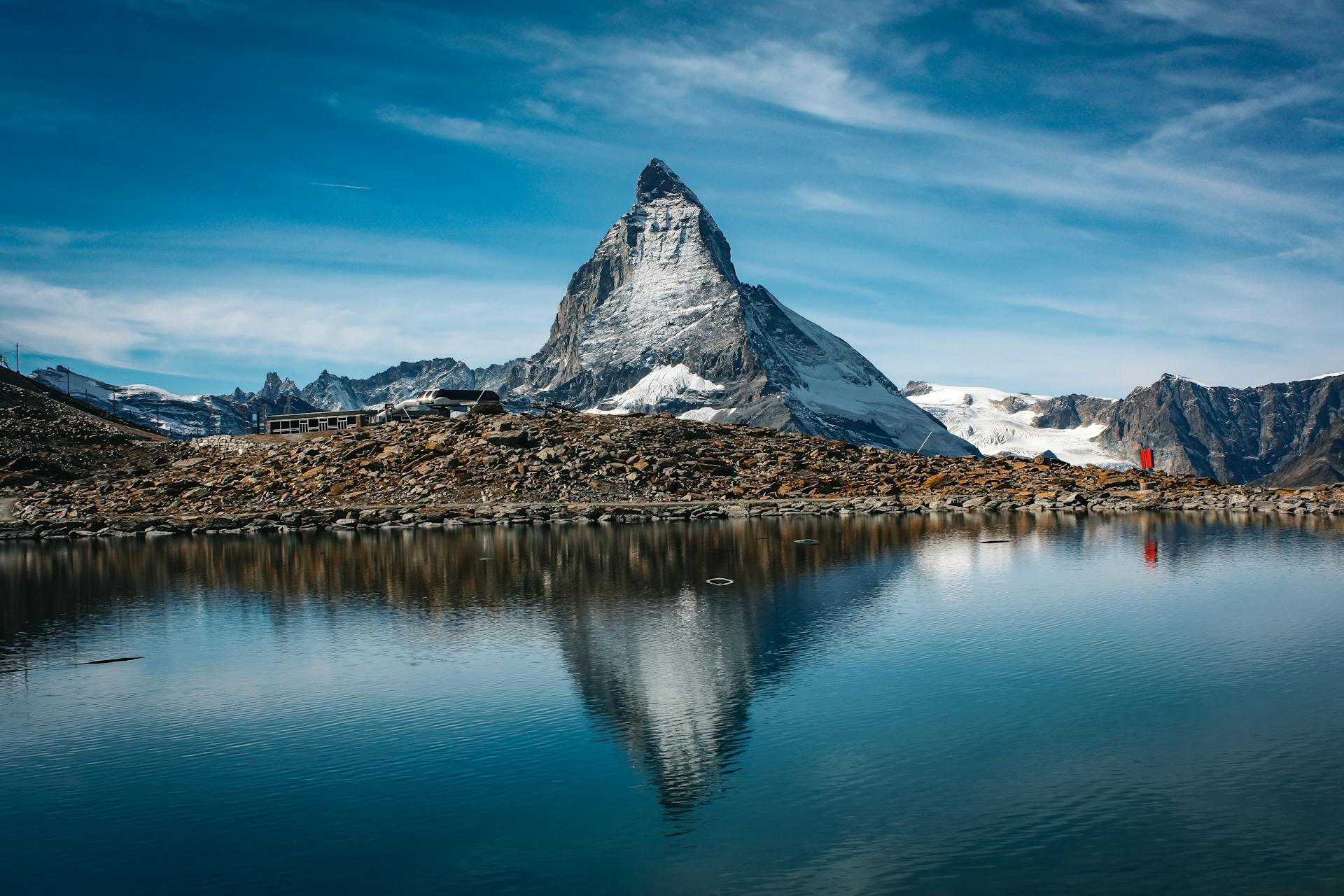 View of the Matterhorn in Swiss Alps