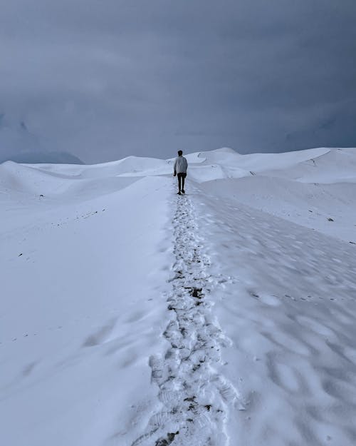 Walking in a snow