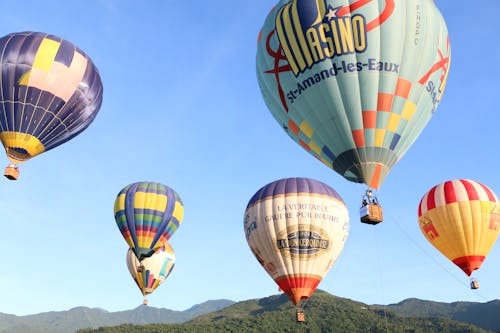 Foto d'estoc gratuïta de globus aerostàtic