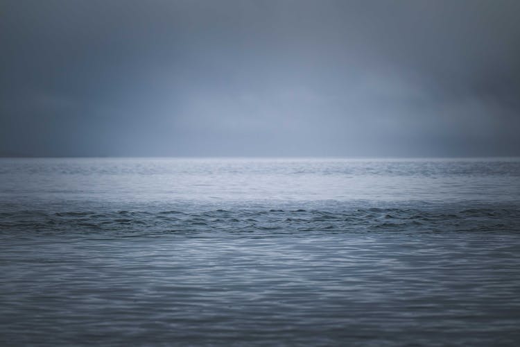 Vignette Image Of A Blue Gray Seascape 