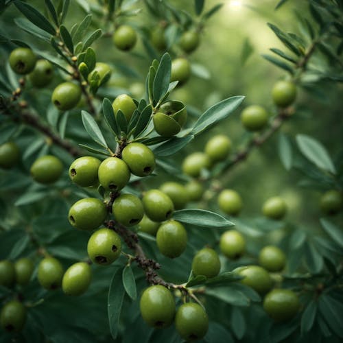 Kostnadsfri bild av gröna oliver