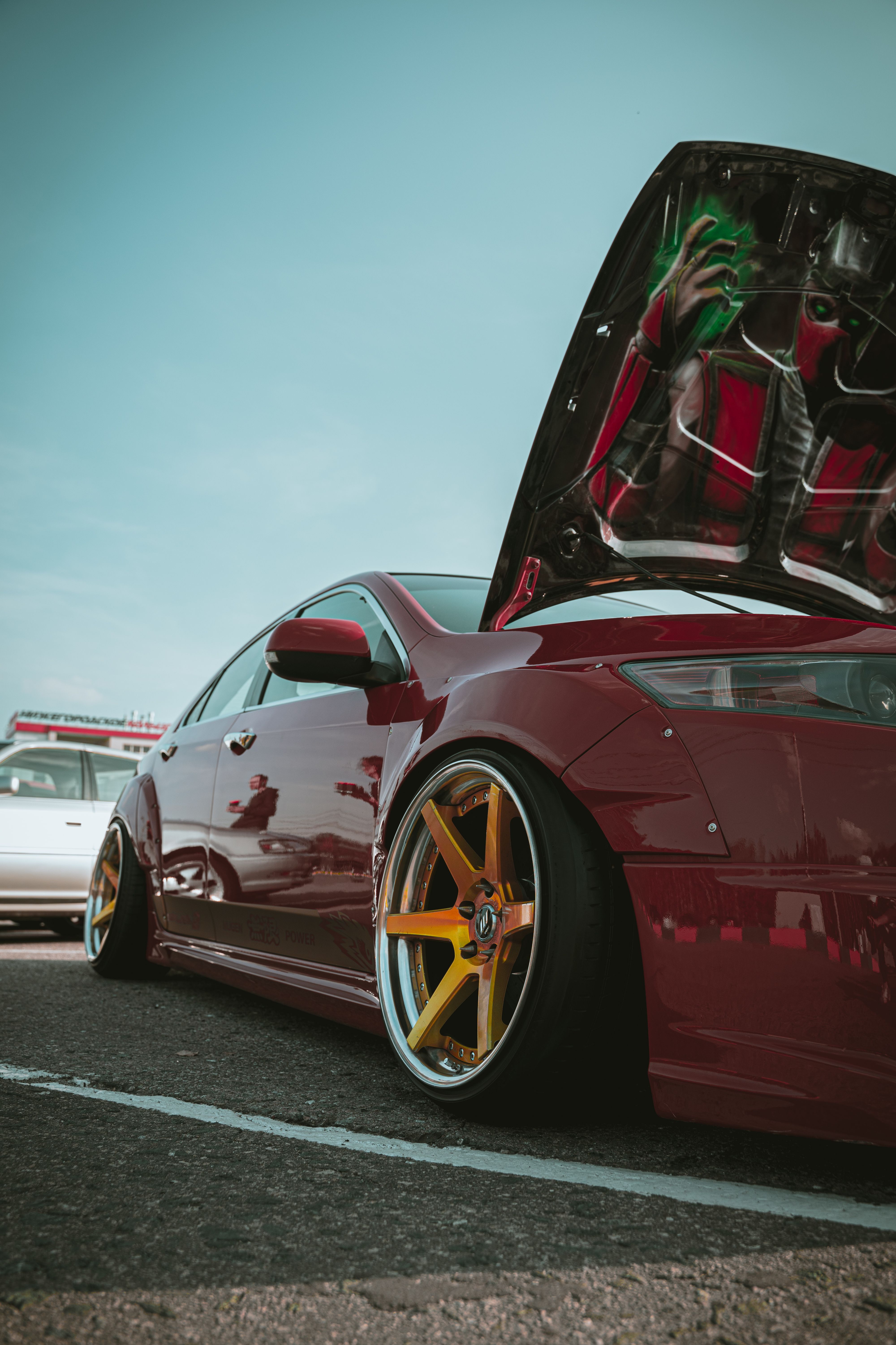 White Car Parking on the Road at Daytime · Free Stock Photo