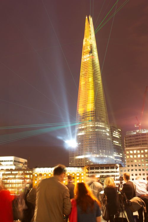Free The Shard on external inauguration day Stock Photo
