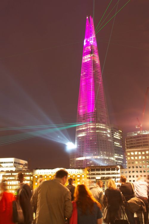 Free The Shard on external inauguration day Stock Photo